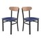 Flash Furniture Blue Vinyl Dining Chairs - Natural Wood Backs, 2PK 2-XU-DG6V5BLV-NAT-GG - alternate 5